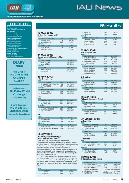 SEPTEMBER 2008 â Distance Running - Distance Running magazine