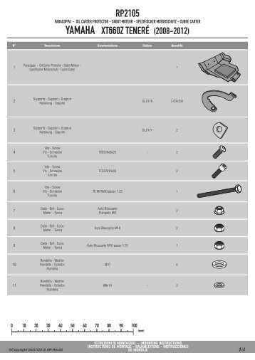 RP2105 YAMAHA XT660Z TENERÃ (2008-2012) - Givi