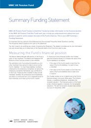 Summary Funding Statement - MMC UK Pensions - Marsh ...