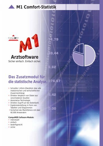 M1 Comfort-Statistik Arztsoftware