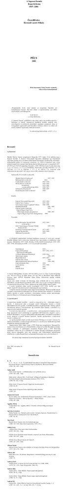 A SOPRONI SZEMLE - PTE Egyetemi KÃ¶nyvtÃ¡r