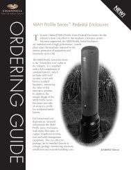 MAH Series Pedestals - Channell Commercial Corporation
