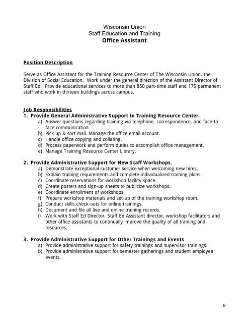 Job Aids and Templates - Office of Human Resource Development