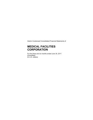 MEDICAL FACILITIES CORPORATION