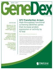 GFC-Transfection Arrays: High-throughput functional ... - OriGene