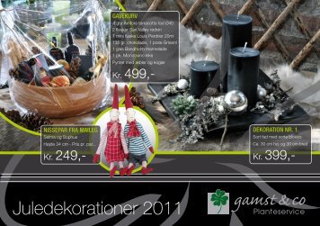 Juledekorationer 2011 - Gamst & Co.