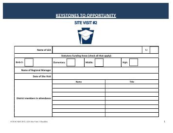 KTO Site Visit 2 Checklist - SAS