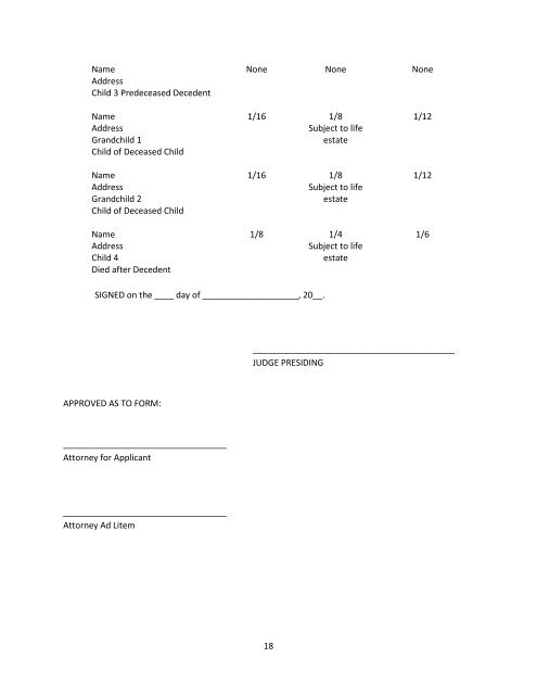 Harris County Probate Courts The Ad Litem Manual for Heirship ...