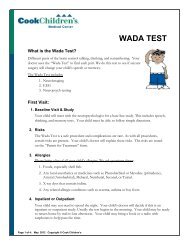 WADA TEST - Cook Children's