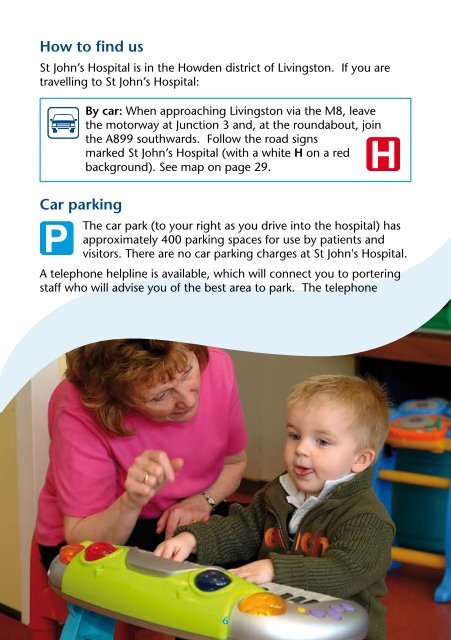 St John's Hospital - Your Child's Visit - NHS Lothian