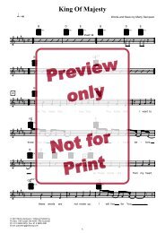 Finale 2006 - [King Of Majesty - Lead Sheet] - Praise Charts