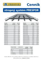 strop cennik - Prespor