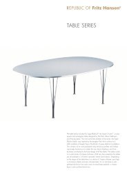 TABLE SERIES - Fritz Hansen