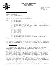 MCBQ Order 10570.2D Ch1. - Marine Corps Base Quantico