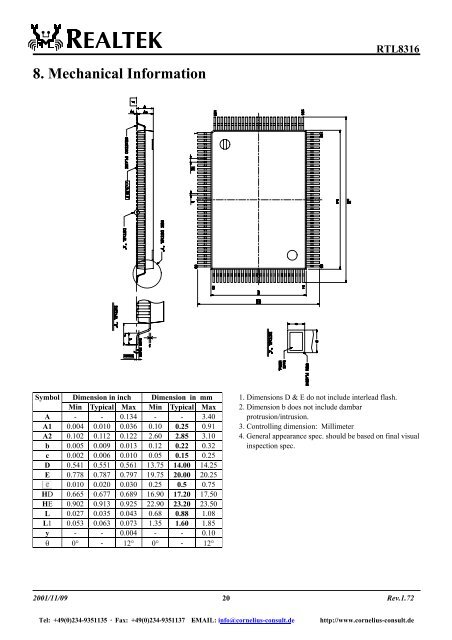 realtek single chip 16-port 10/100 ethernet ... - Cornelius-Consult