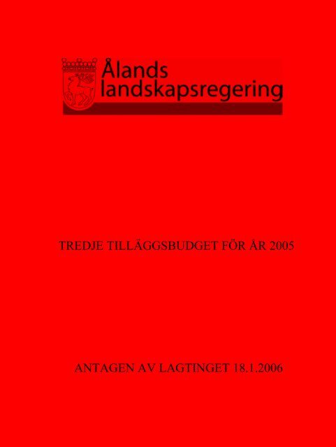 2005 - Ålands landskapsregering