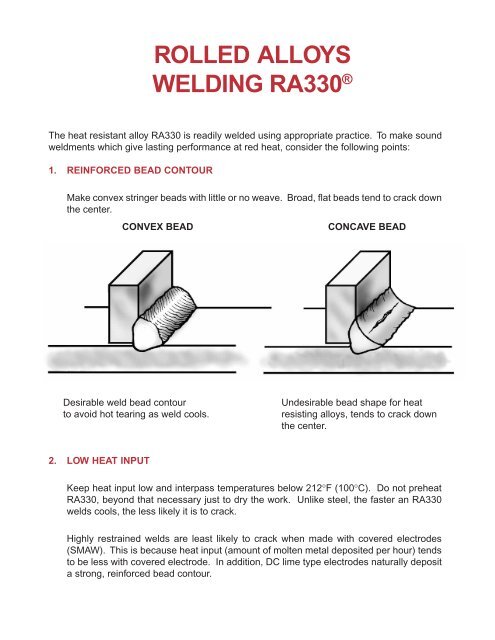 RA330Â®a - Rolled Alloys