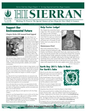 Hi Sierran - Sierra Club: San Diego Chapter