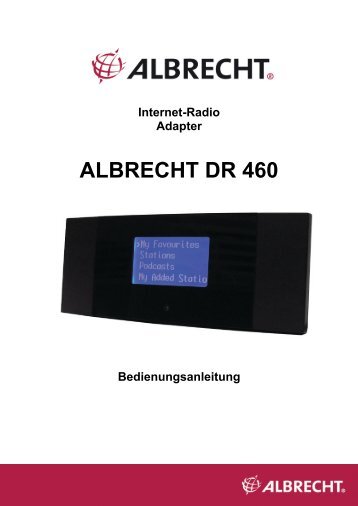 ALBRECHT DR 460 - Alan-Albrecht Service-Homepage - ALAN ...