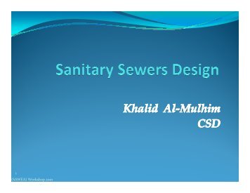 Sanitary Sewers Design - Saudi Arabian Water Environment ...