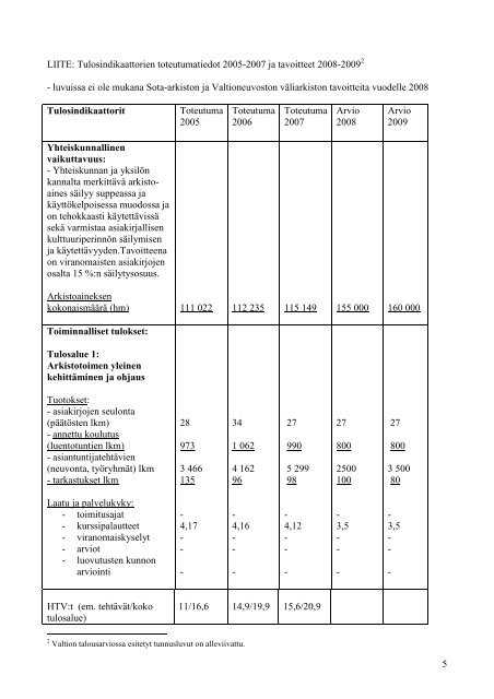 1 OpetusministeriÃ¶ 7.1.2009 OPETUSMINISTERIÃN ... - Arkistolaitos