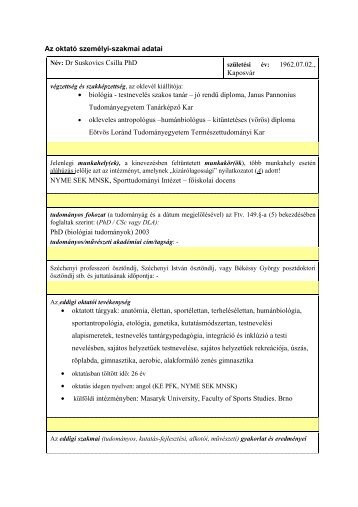 Suskovics Csilla CV.pdf - NymE - SEK