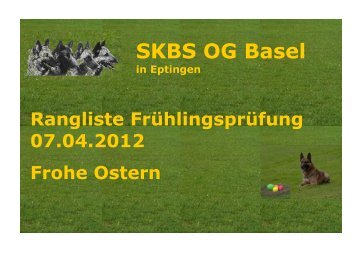 Rangliste - SKBS OG Basel