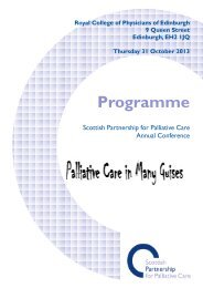 here - Scottish Partnership for Palliative Care