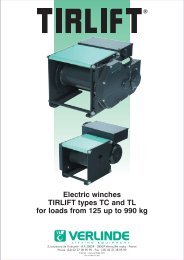 Electric winches type TIRLIFT