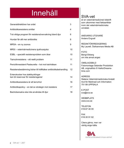 SVA-vet nr 1, 2007, pdf - Snowfall