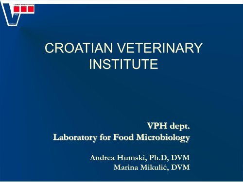Croatian Veterinary Institute (pdf) - SVA