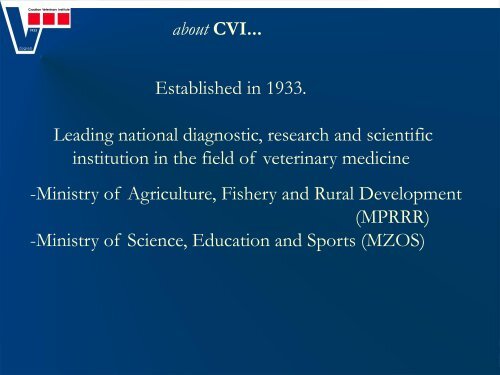 Croatian Veterinary Institute (pdf) - SVA