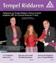 Tempel Riddaren - Tempel Riddare Orden