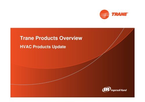 HVAC Product Update - Trane Hong Kong