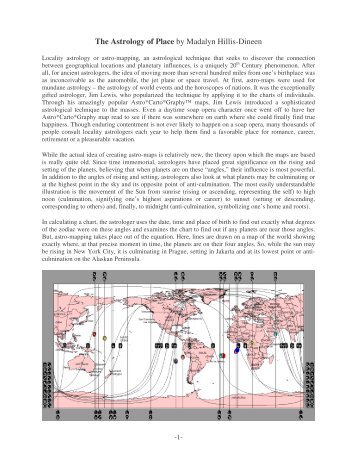 The Astrology of Place - Astrolabe