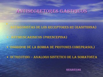 ANTISECRETORES GASTRICOS