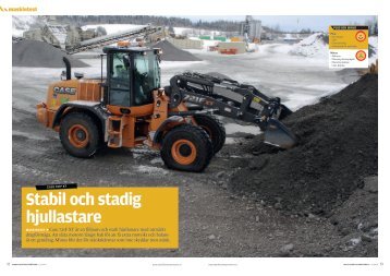 Maskintest 721F - Stabil och stadig hjullastare