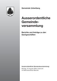 Verpflichtungskredit von Fr. 3'580'200. - Gemeinde Unteriberg