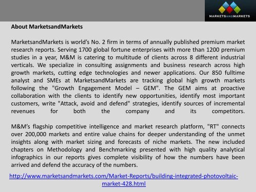 Photovoltaics Market