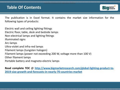 Global Lighting Product Market Forecast to 2019 : Big Market Research