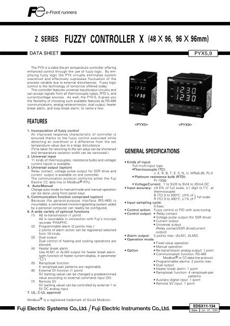 Z SERIES FUZZY CONTROLLER X (48)96, 96)96mm)