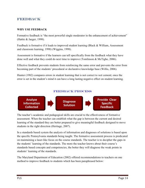 FORMATIVE ASSESSMENT (Assessment for learning)