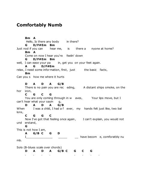 Comfortabl Numb Them Cats