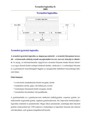 TermelÃ©si logisztika