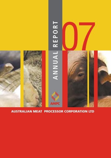 ANNU AL REPOR T - Australian Meat Processor Corporation