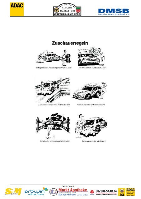 Zuschauer Sicherheitsinformation