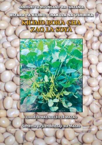 Kilimo bora cha zao - Ministry Of Agriculture, Food and Cooperatives