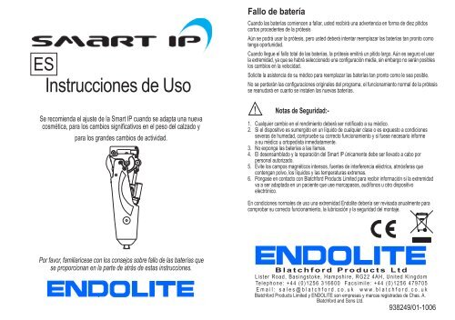 Instrucciones de Uso Instrucc