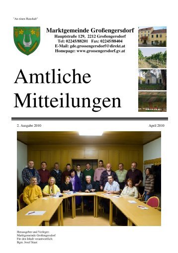 Amtliche Mitteilungen