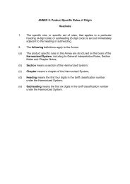 ANNEX 5: Product Specific Rules of Origin Headnote 1. The ... - WITS